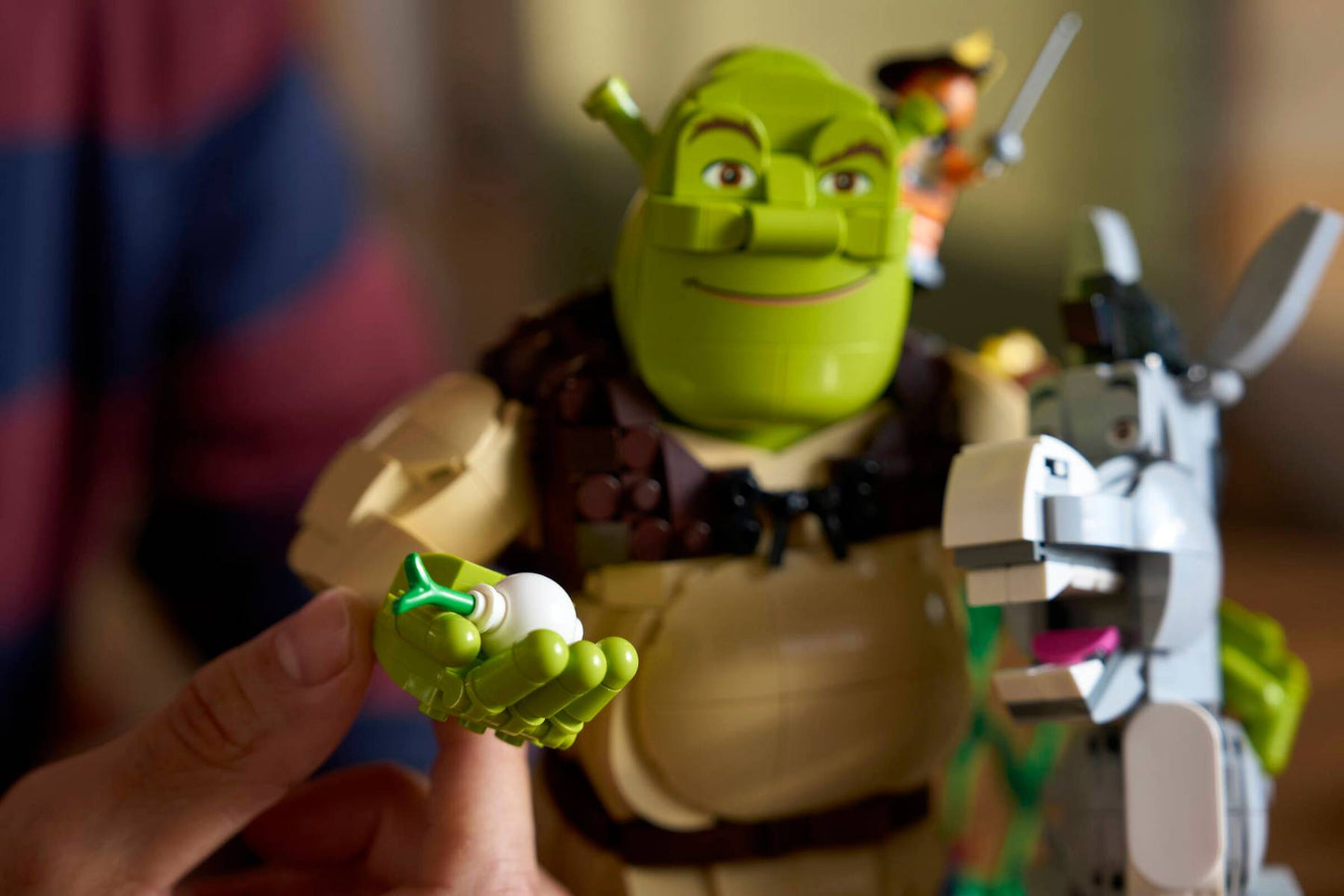 DISPONIBILE DA AGOSTO 2026 - 72423 LEGO Shrek - Shrek, Ciuchino e Gatto con gli Stivali