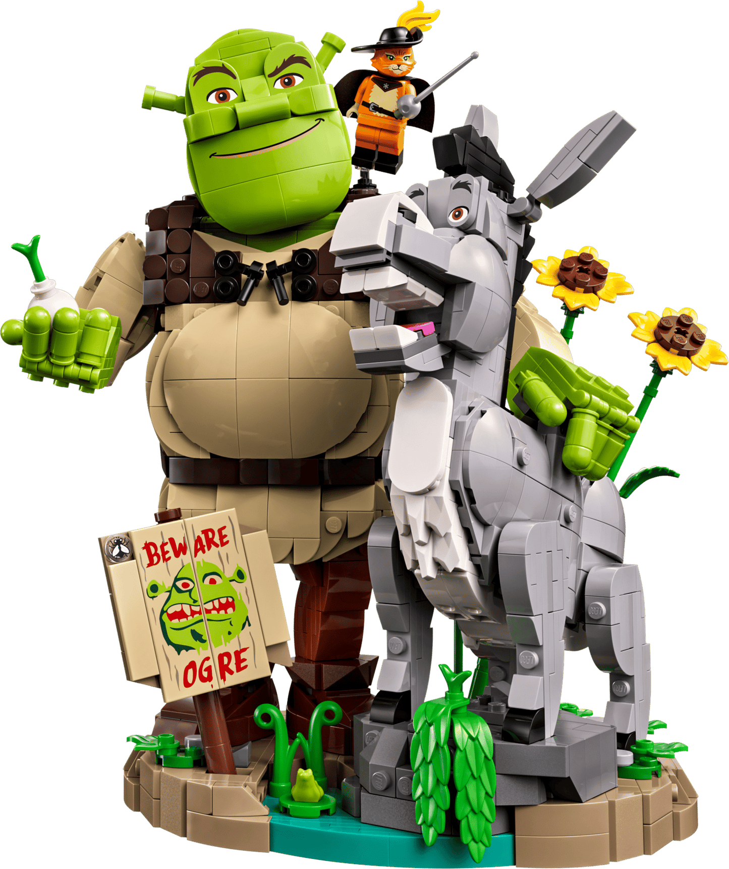 DISPONIBILE DA AGOSTO 2026 - 72423 LEGO Shrek - Shrek, Ciuchino e Gatto con gli Stivali