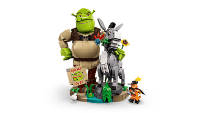 DISPONIBILE DA AGOSTO 2026 - 72423 LEGO Shrek - Shrek, Ciuchino e Gatto con gli Stivali