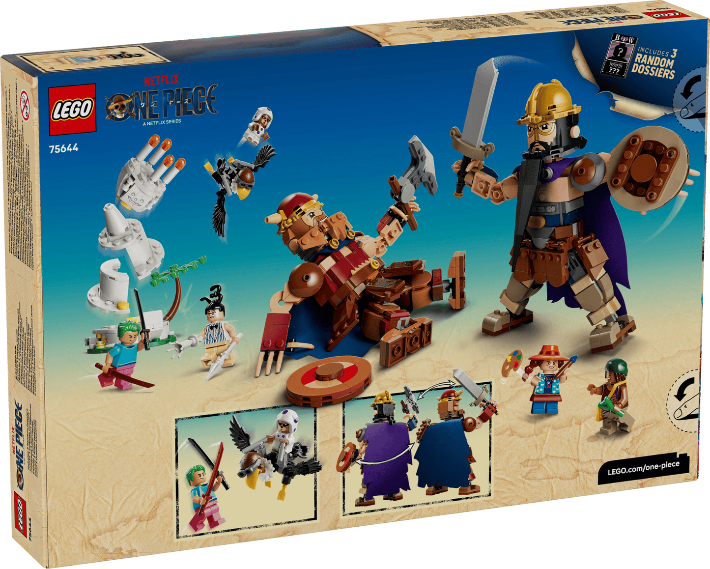DISPONIBILE DA AGOSTO 2026 - 75644 LEGO One Piece - Dori contro Brogi – Giganti di Little Garden