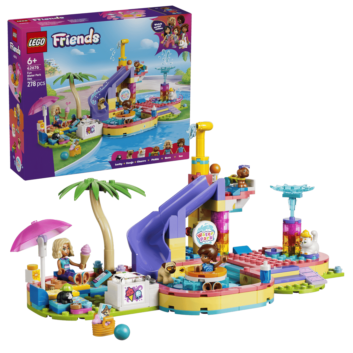 DISPONIBILE DA GIUGNO 2026 - 42676 LEGO - Friends - Divertente giornata al parco acquatico