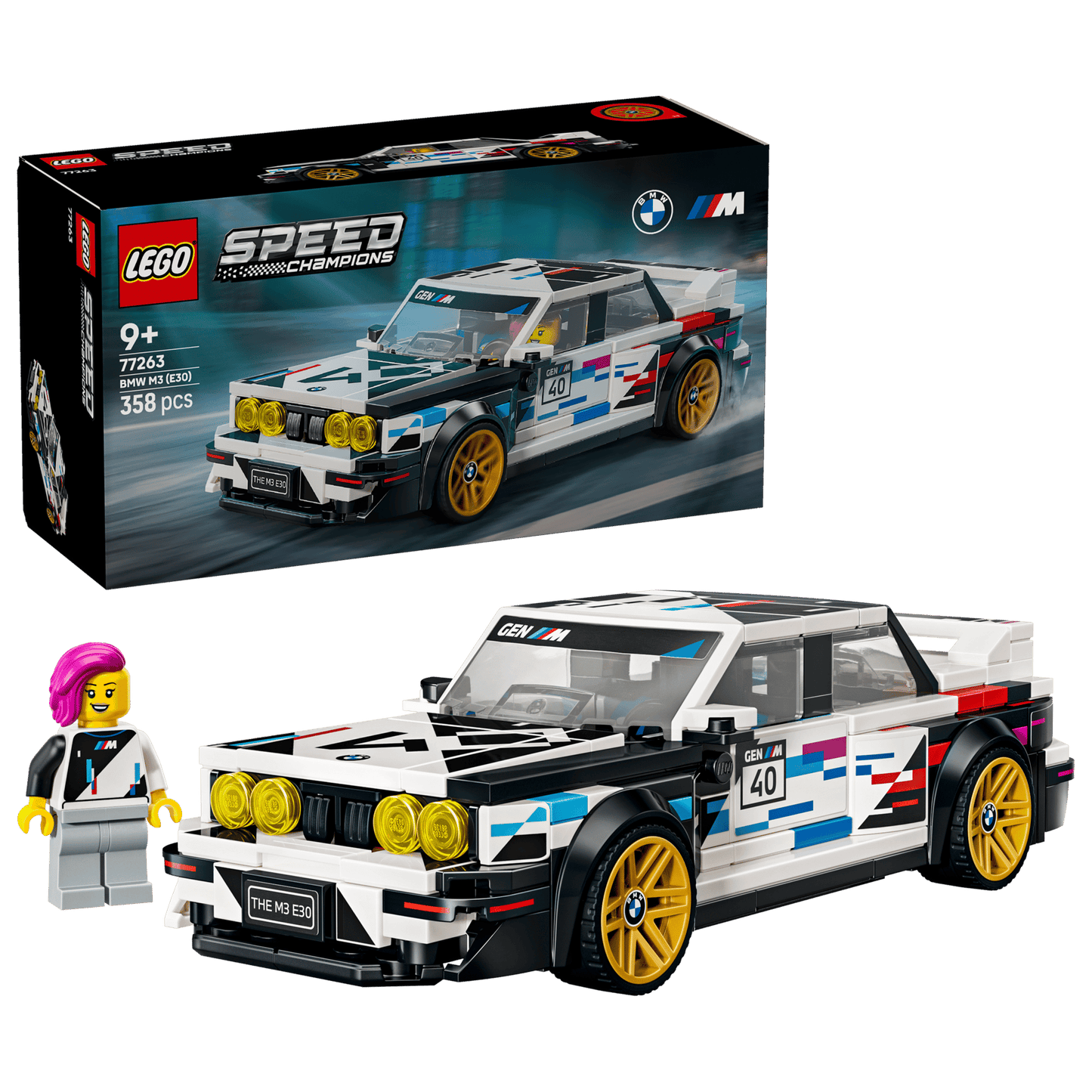 DISPONIBILE DA AGOSTO 2026 - 77263 LEGO Speed Champions - BMW M3 (E30)