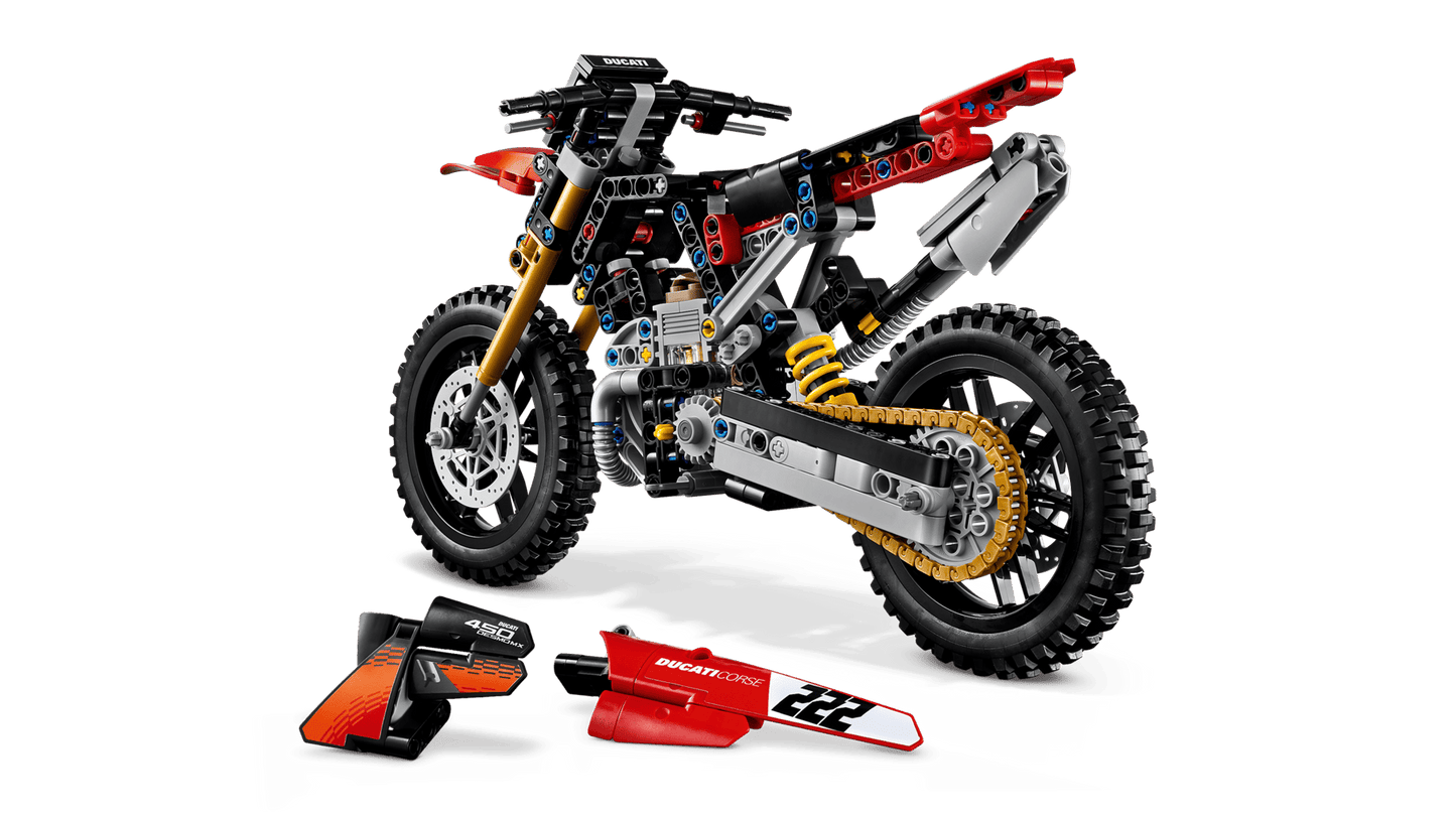 DISPONIBILE DA AGOSTO 2026 - 42238 LEGO Technic - Moto Ducati Desmo450 MX Factory