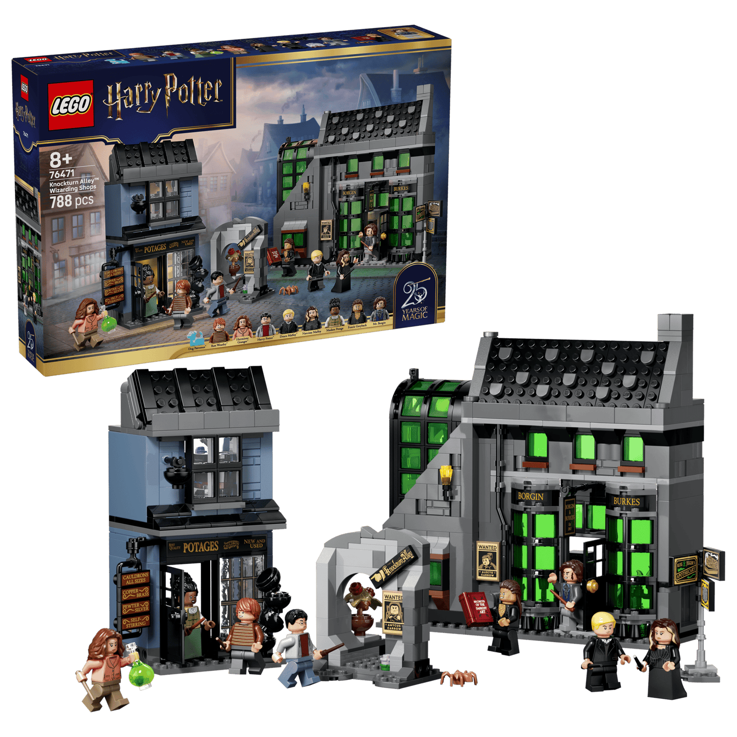 DISPONIBILE DA GIUGNO 2026 - 76471 LEGO Harry Potter - Negozi di magia di Notturn Alley