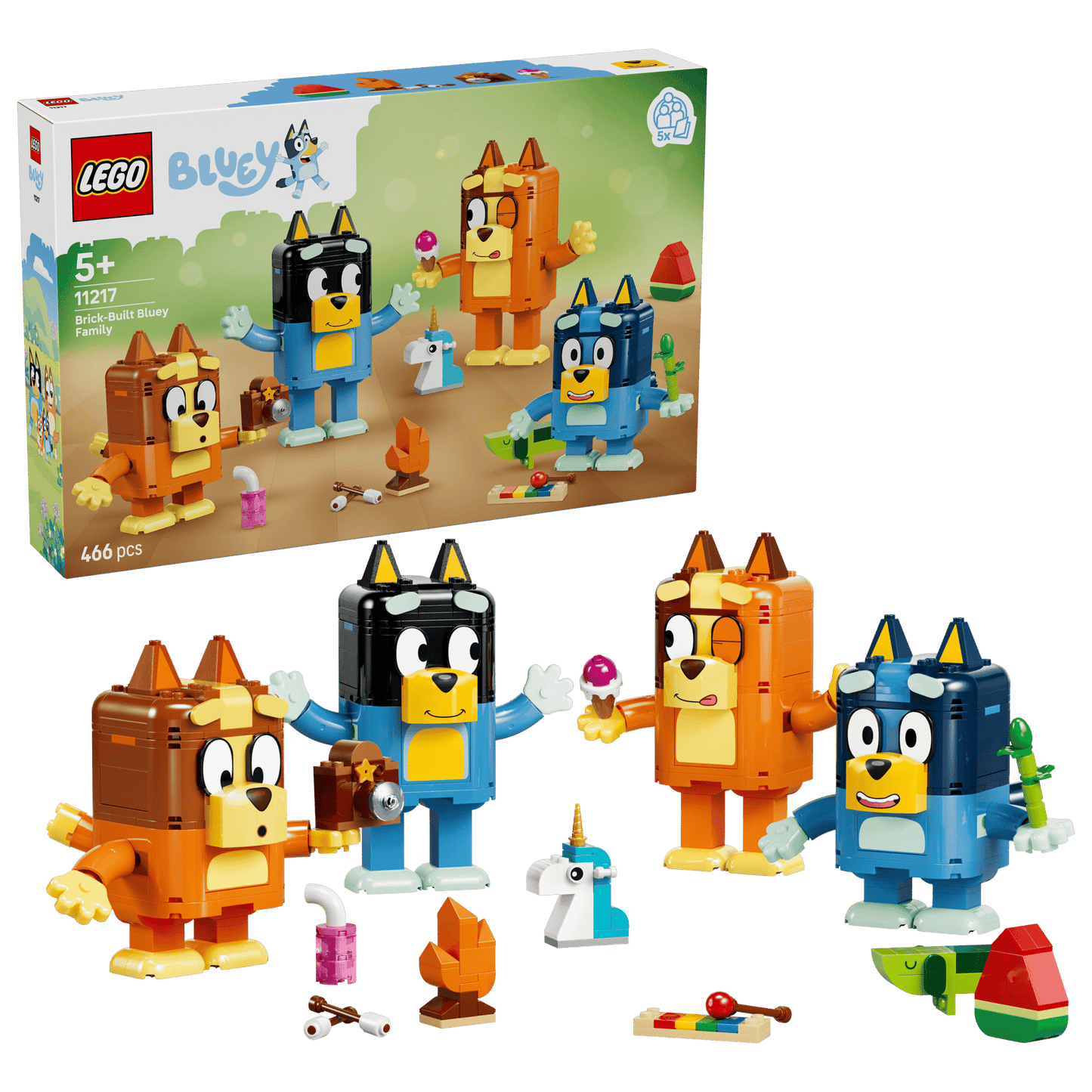 DISPONIBILE DA GIUGNO 2026 - 11217 LEGO Bluey - Famiglia Bluey in mattoncini