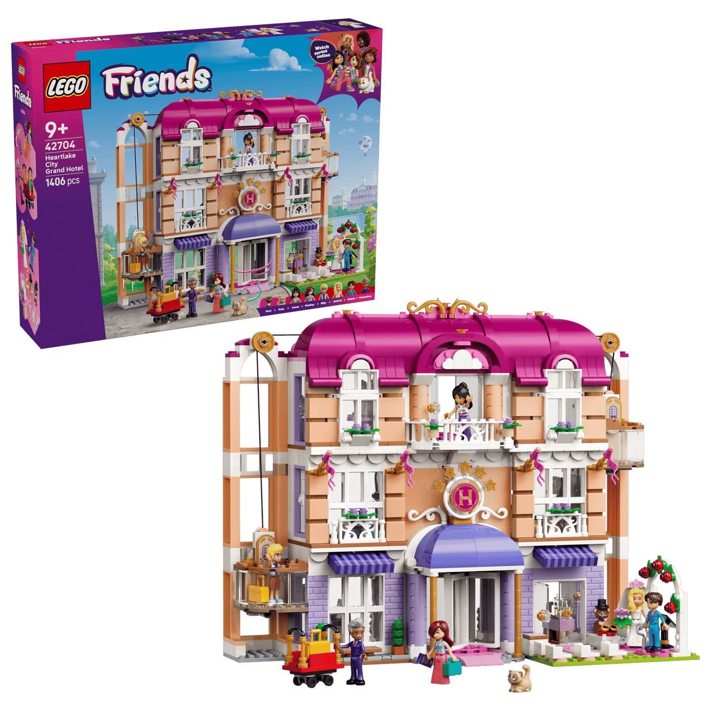 DISPONIBILE DA GIUGNO 2026 - 42704 LEGO - Friends - Grand Hotel di Heartlake City