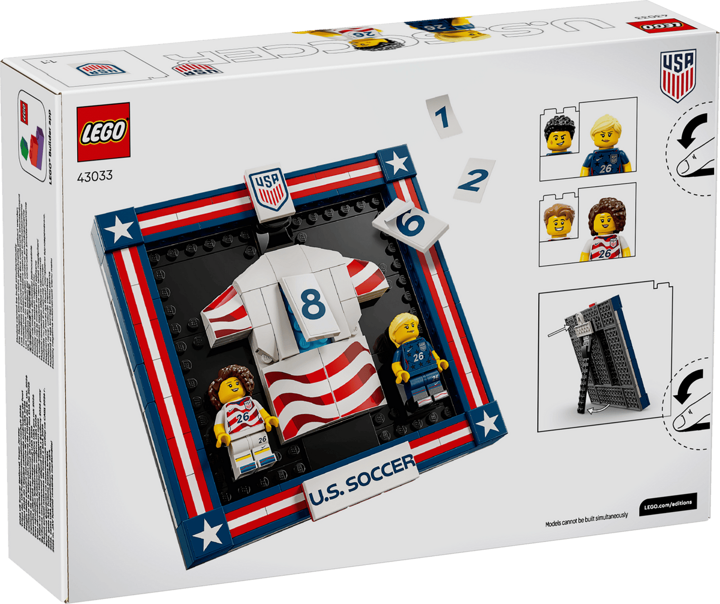 43033 ESCLUSIVA LEGO Editions - Maglia della squadra nazionale di calcio USA 2026