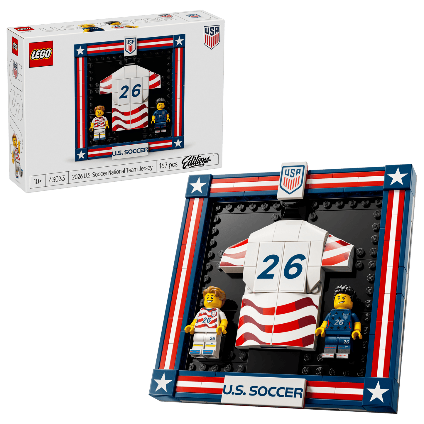 43033 ESCLUSIVA LEGO Editions - Maglia della squadra nazionale di calcio USA 2026