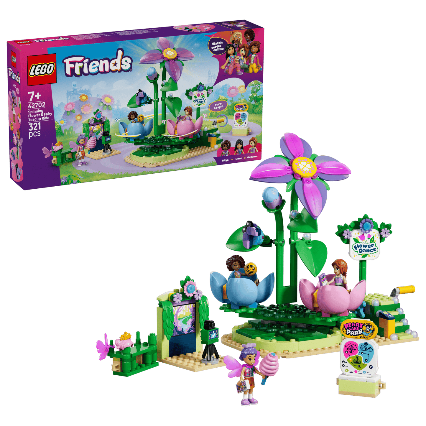 DISPONIBILE DA GIUGNO 2026 - 42702 LEGO - Friends - Giostra delle tazze da tè floreali