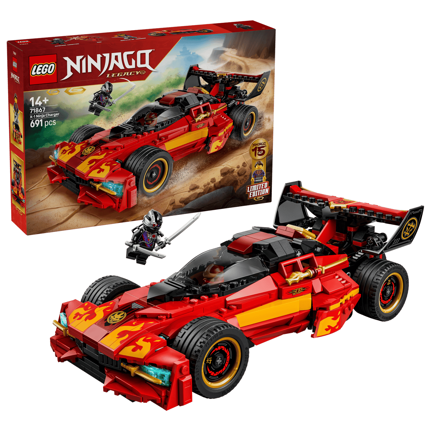 DISPONIBILE DA GIUGNO 2026 - 71867 LEGO Ninjago - Super-bolide Ninja X-1 - 15° Anniversario