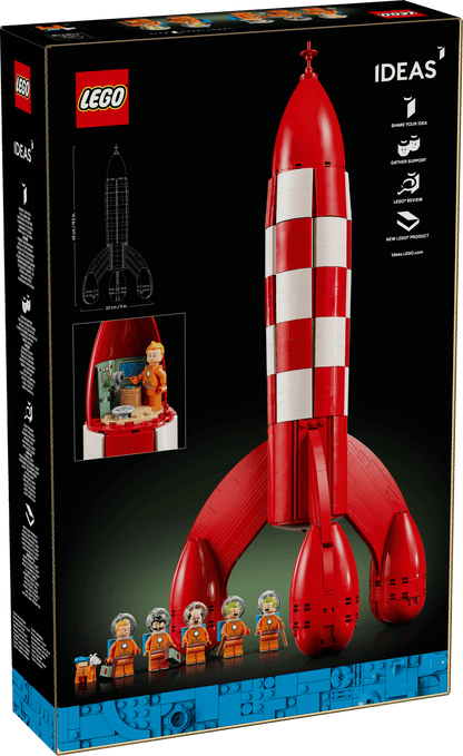 DISPONIBILE DA GIUGNO 2026 - 21367 LEGO IDEAS - Razzo lunare di Tintin®