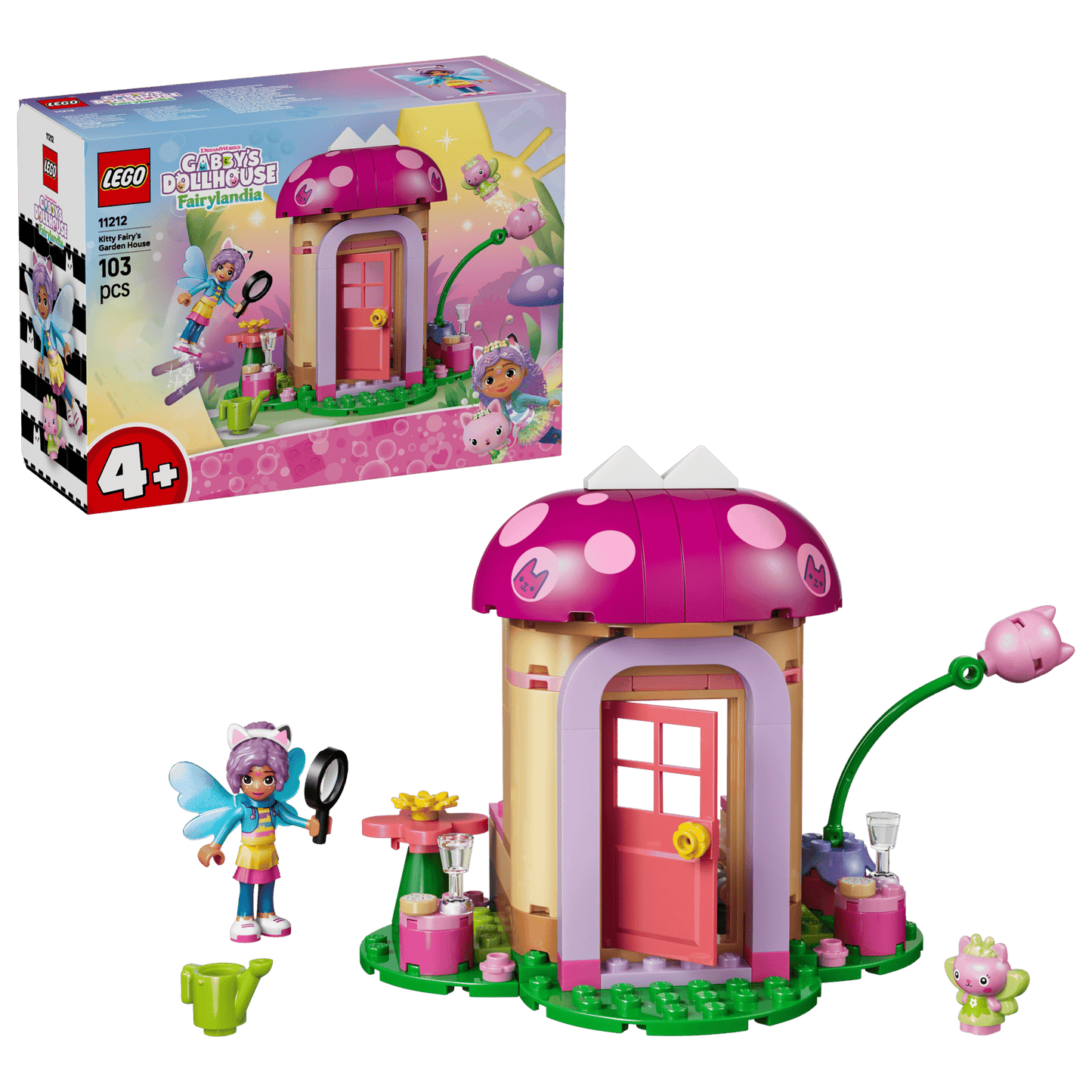 DISPONIBILE DA AGOSTO 2026 - 11212 LEGO Gabby Dollhouse - La casa in giardino di Gattina Fatina