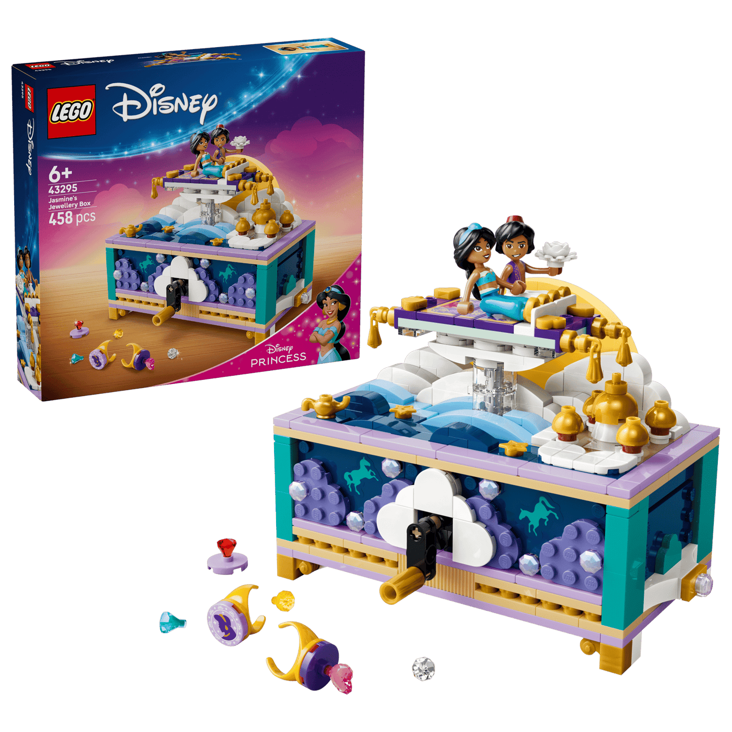DISPONIBILE DA GIUGNO 2026 - 43295 LEGO Disney - Box gioielli di Jasmine