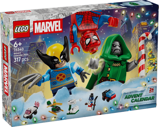 DISPONIBILE DA SETTEMBRE 2026 - 76340 LEGO Super Heroes - Calendario dell'Avvento MARVEL 2026