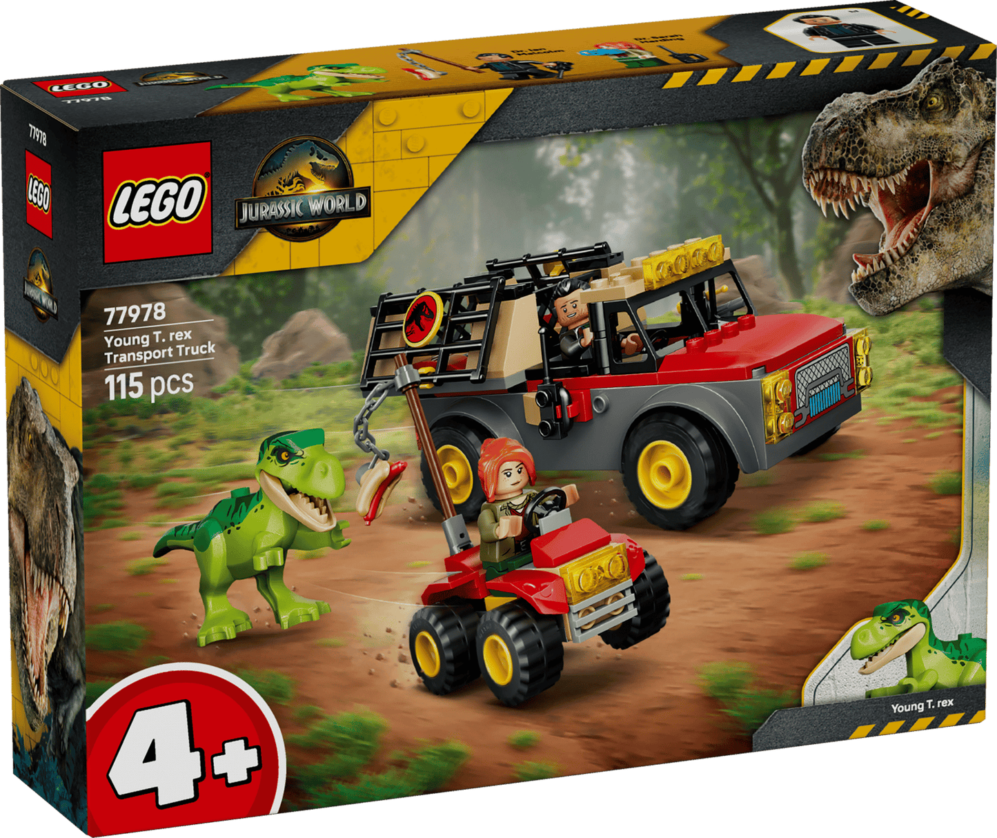 DISPONIBILE DA AGOSTO 2026 - 77978 LEGO Jurassic World - Camion da trasporto per il giovane T. rex