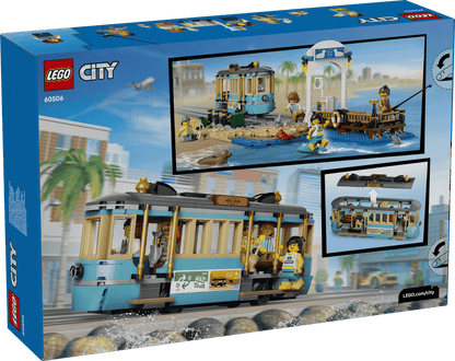 DISPONIBILE DA GIUGNO 2026 - 60506 LEGO City - Tram classico della spiaggia