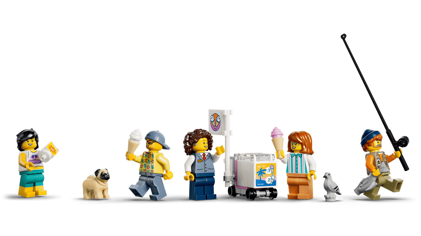 DISPONIBILE DA GIUGNO 2026 - 60506 LEGO City - Tram classico della spiaggia