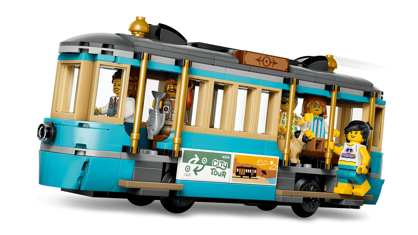 DISPONIBILE DA GIUGNO 2026 - 60506 LEGO City - Tram classico della spiaggia