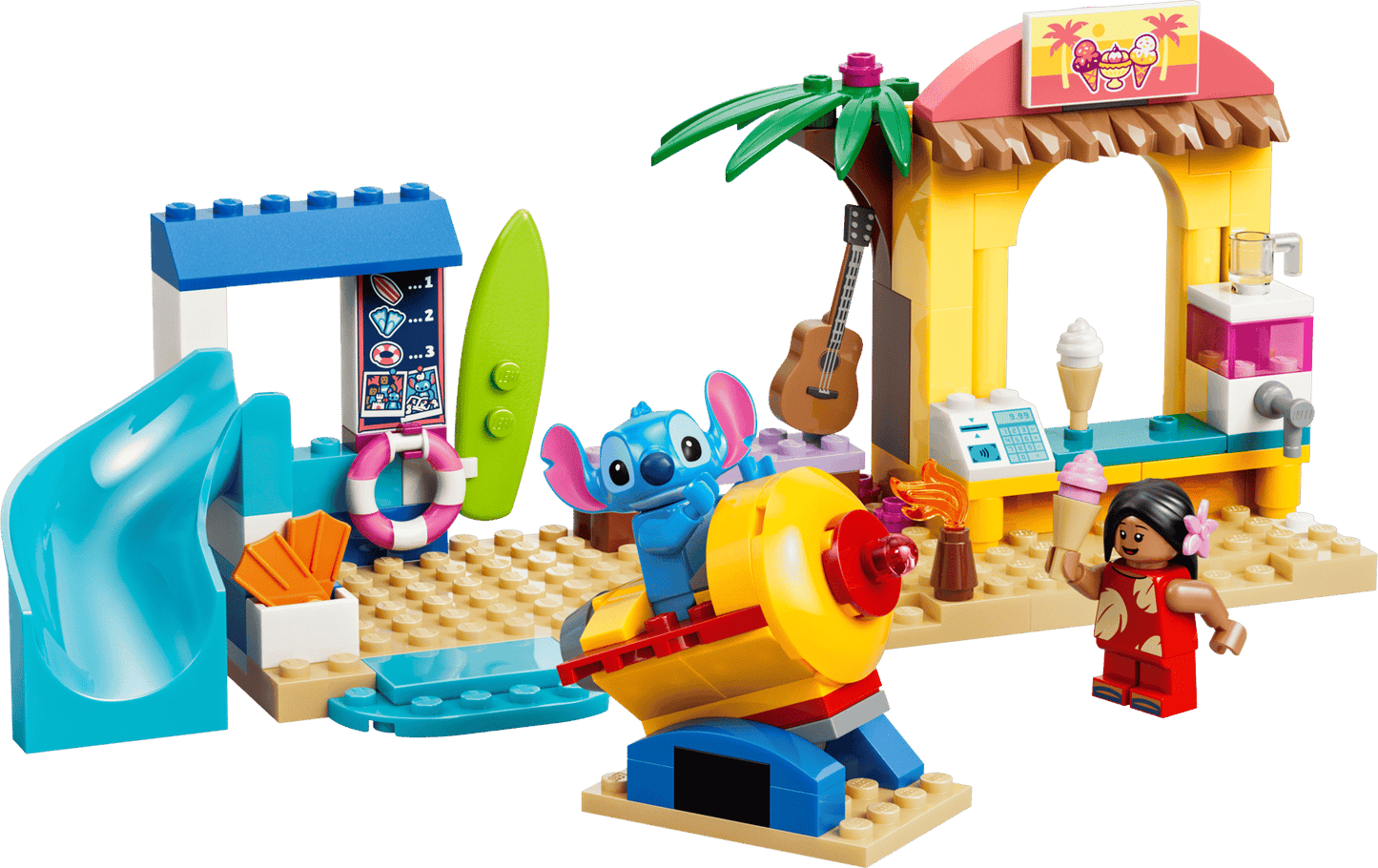 DISPONIBILE DA GIUGNO 2026 - 43280 LEGO Disney - Divertimento in spiaggia con Lilo e Stitch