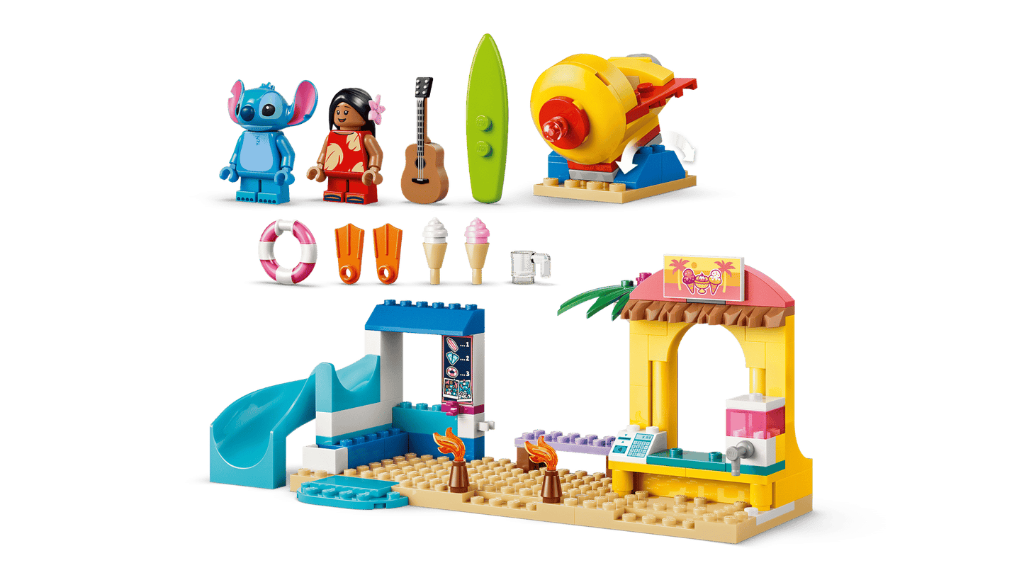 DISPONIBILE DA GIUGNO 2026 - 43280 LEGO Disney - Divertimento in spiaggia con Lilo e Stitch