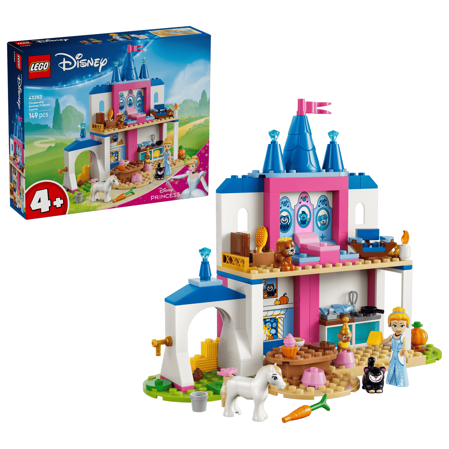 DISPONIBILE DA GIUGNO 2026 - 43283 LEGO Disney - Castello degli amici animali di Cenerentola
