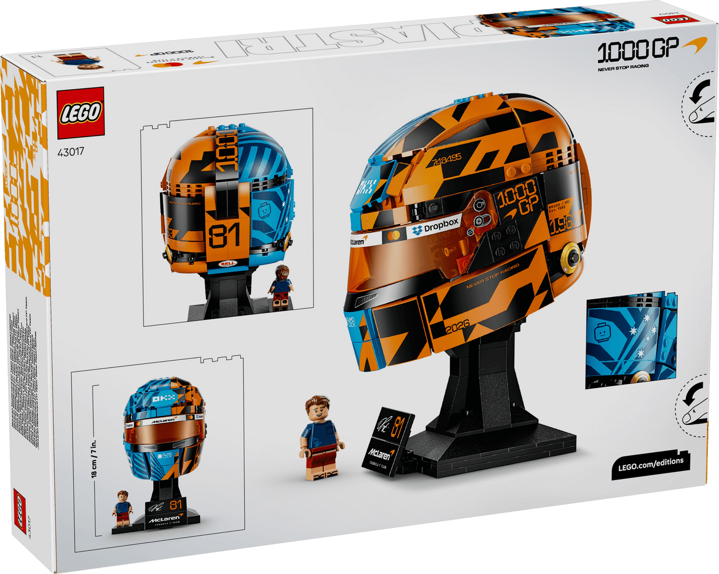 43017 LEGO Editions - Casco di Oscar Piastri McLaren Mastercard F1® Team