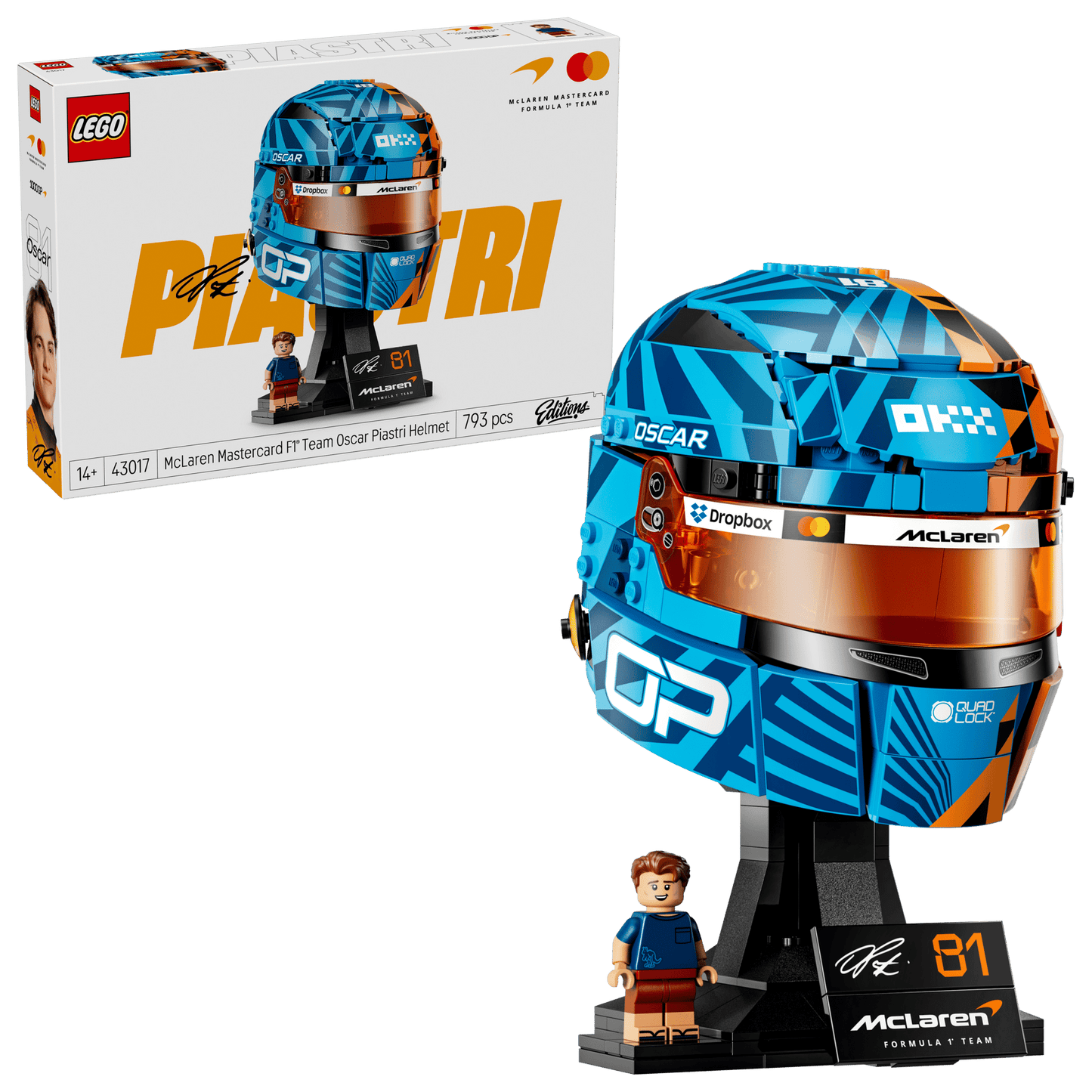 43017 LEGO Editions - Casco di Oscar Piastri McLaren Mastercard F1® Team