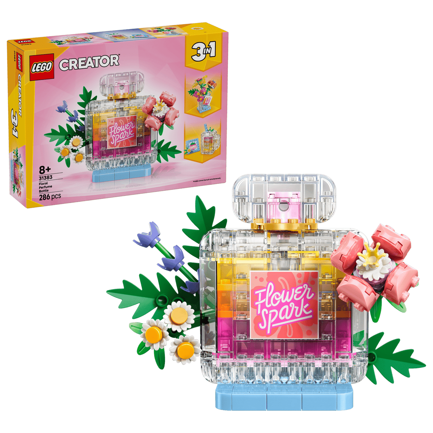 DISPONIBILE DA GIUGNO - 31383 LEGO Creator - Boccetta di profumo con decorazione floreale