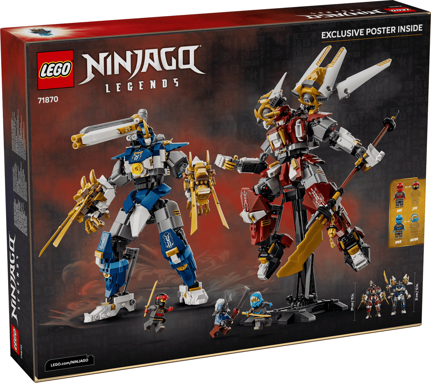 DISPONIBILE DA GIUGNO 2026 - 71870 LEGO Ninjago - Mech Titanici Gemelli