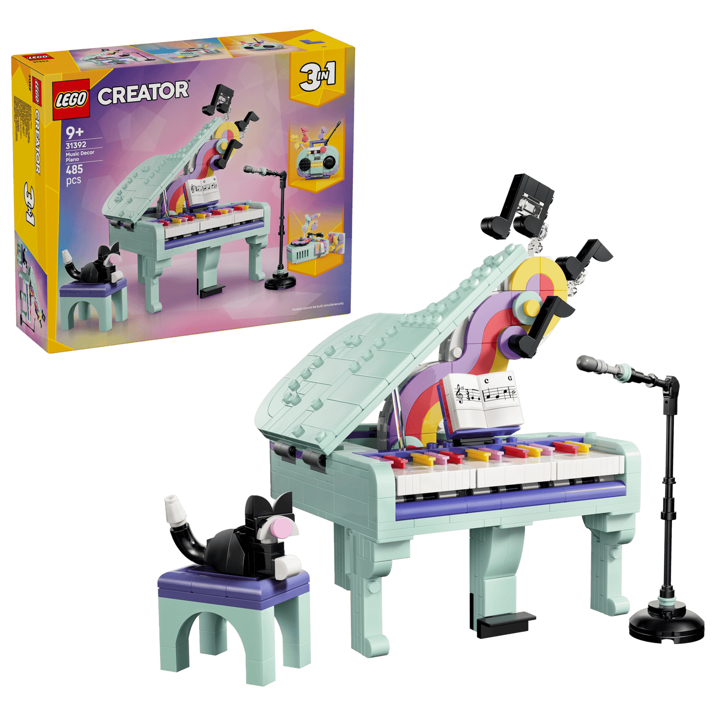 DISPONIBILE DA GIUGNO - 31392 LEGO Creator - Pianoforte decorativo con gatto