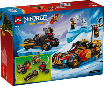 DISPONIBILE DA GIUGNO 2026 - 71864 LEGO Ninjago - Veicoli combinanti di Kai e Cole