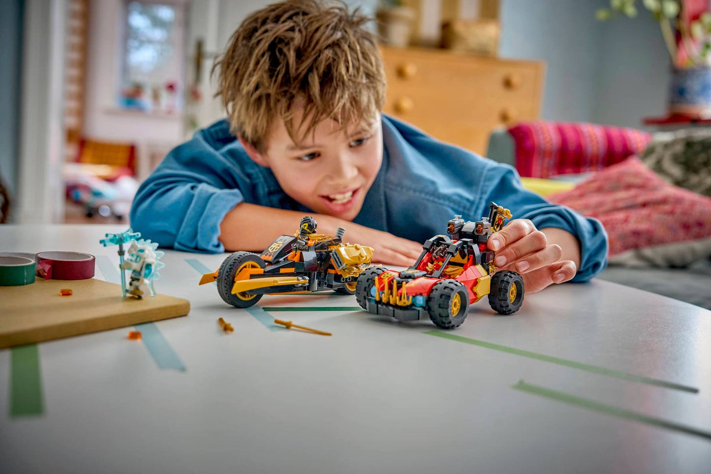 DISPONIBILE DA GIUGNO 2026 - 71864 LEGO Ninjago - Veicoli combinanti di Kai e Cole