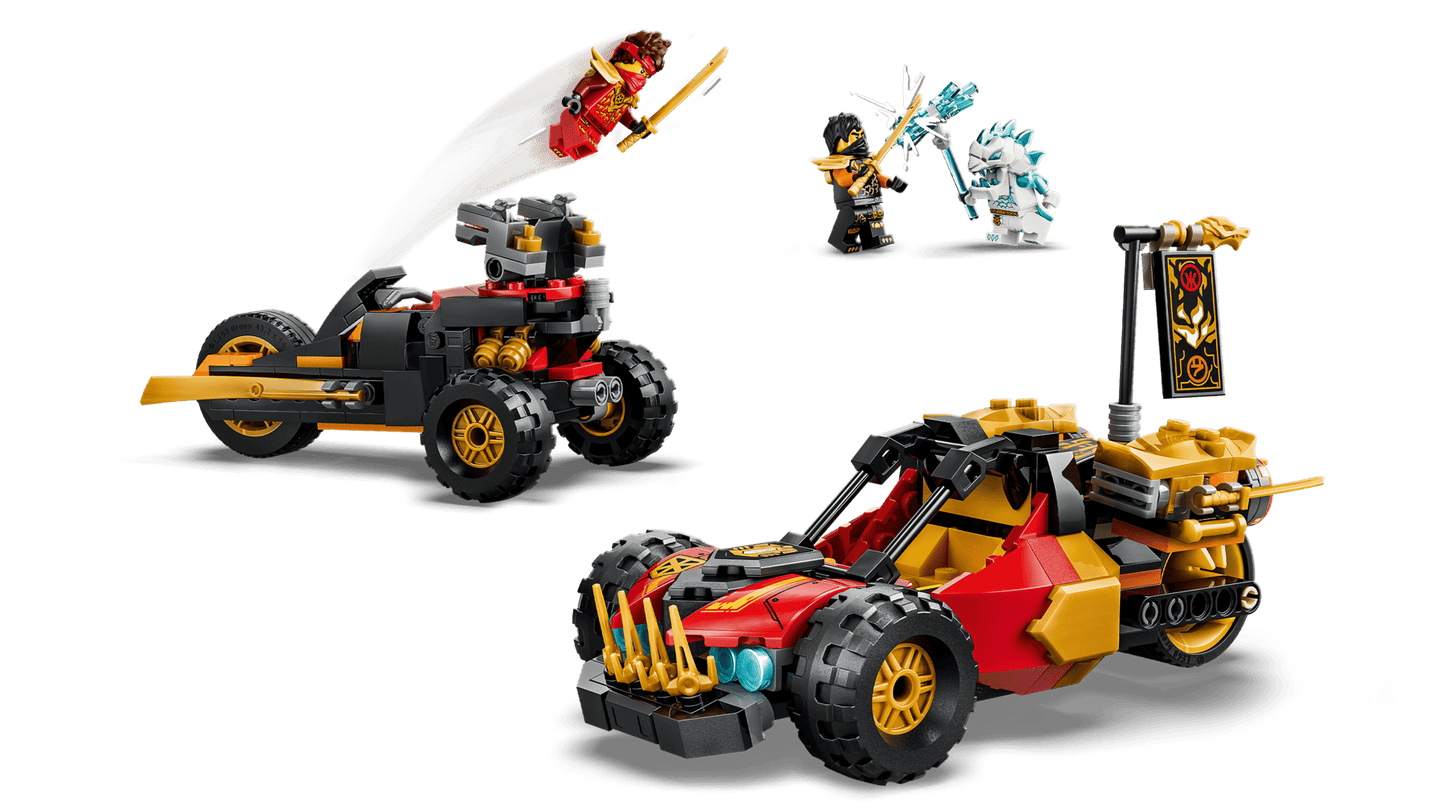 DISPONIBILE DA GIUGNO 2026 - 71864 LEGO Ninjago - Veicoli combinanti di Kai e Cole