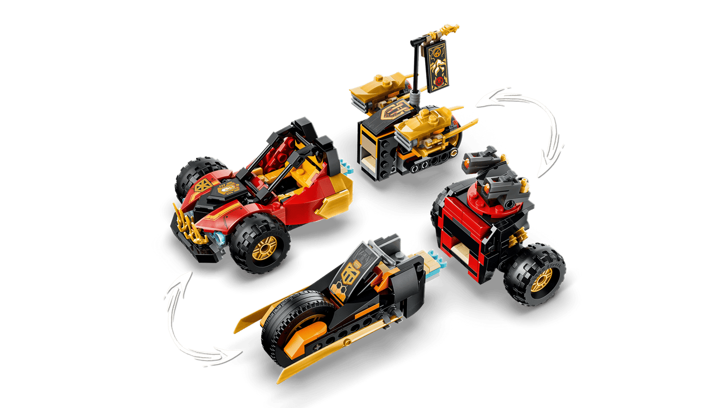 DISPONIBILE DA GIUGNO 2026 - 71864 LEGO Ninjago - Veicoli combinanti di Kai e Cole