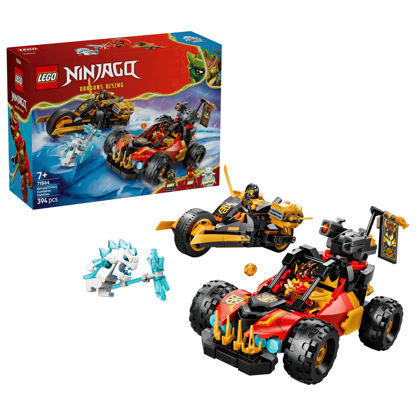 DISPONIBILE DA GIUGNO 2026 - 71864 LEGO Ninjago - Veicoli combinanti di Kai e Cole