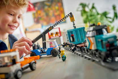 60509 ESCLUSIVA LEGO City - Treno merci portuale con gru e camion