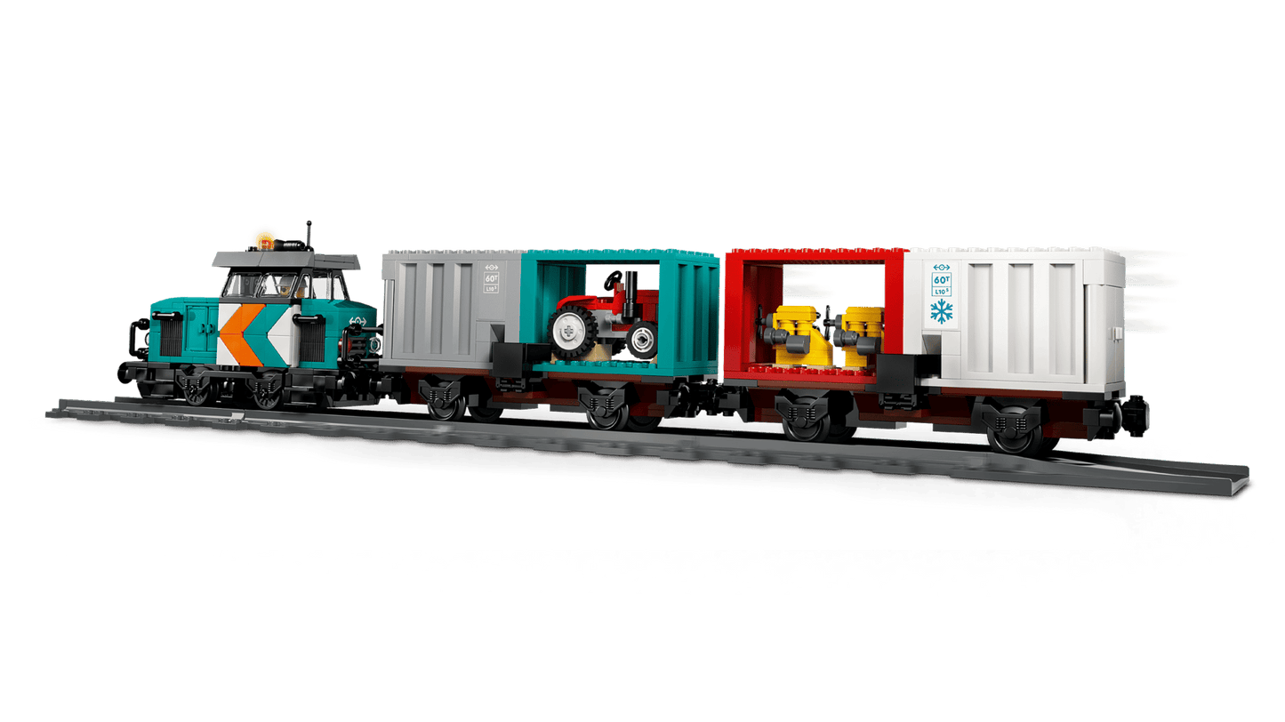 60509 ESCLUSIVA LEGO City - Treno merci portuale con gru e camion