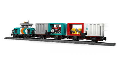 60509 ESCLUSIVA LEGO City - Treno merci portuale con gru e camion