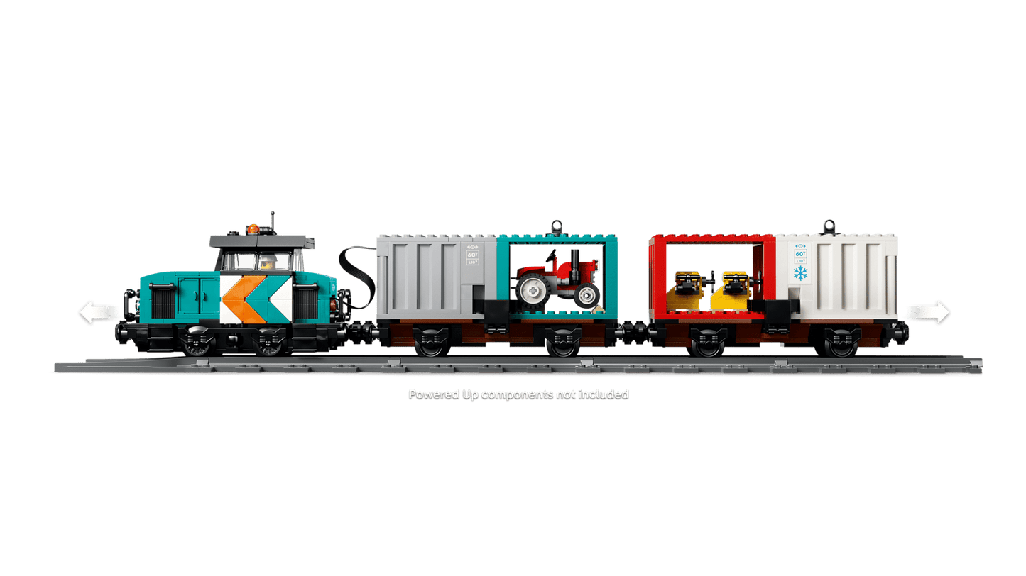 60509 ESCLUSIVA LEGO City - Treno merci portuale con gru e camion