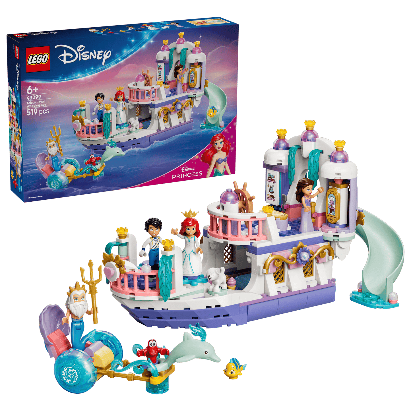 DISPONIBILE DA GIUGNO 2026 - 43299 LEGO Disney - La barca nuziale di Ariel