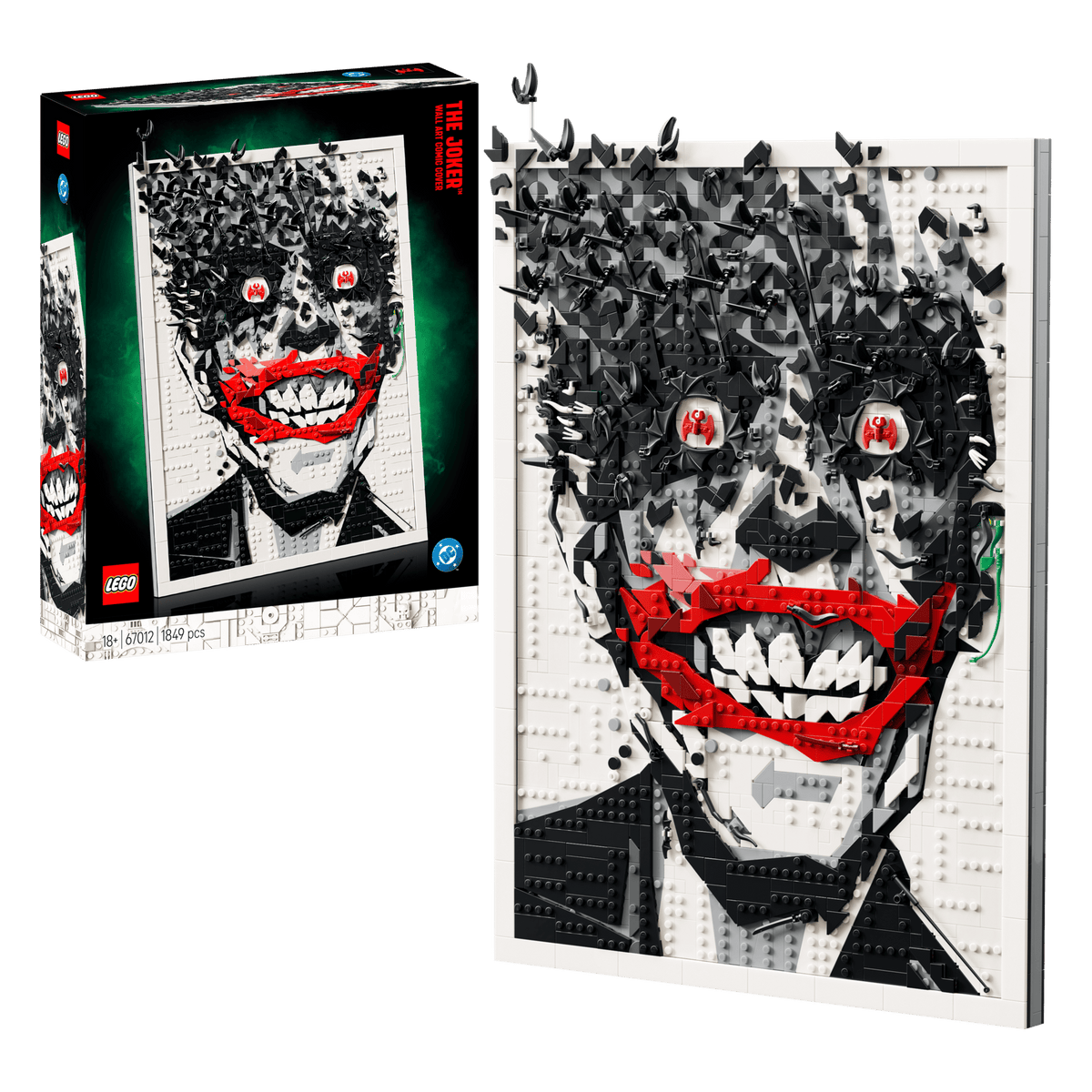 DISPONIBILE DA GENNAIO 2027 - 67012 LEGO Art - Wall Art Copertina fumetto The Joker™