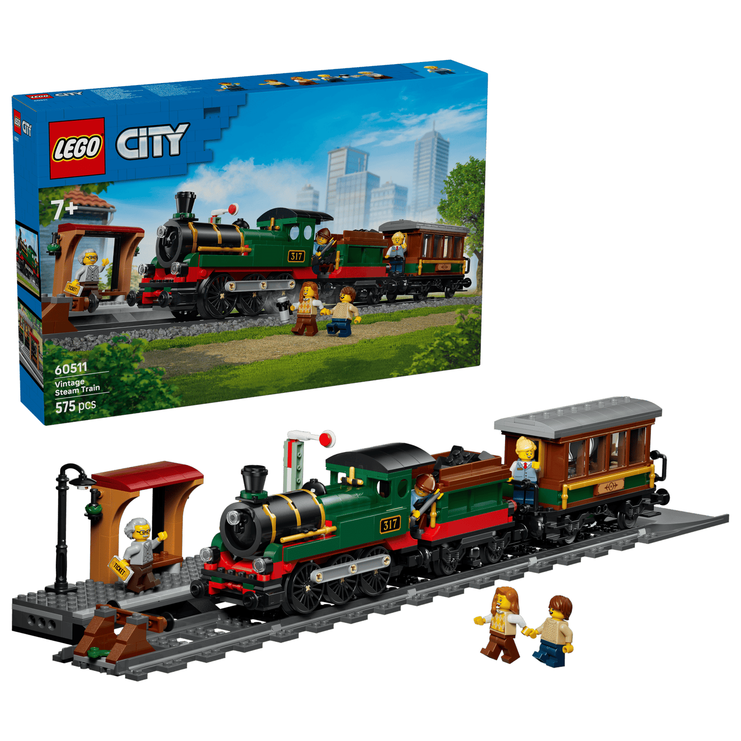 DISPONIBILE DA GIUGNO 2026 - 60511 LEGO City - Treno a vapore vintage