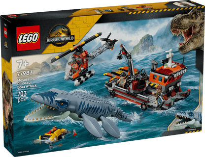DISPONIBILE DA AGOSTO 2026 - 77983 LEGO Jurassic World - Attacco alla barca del dinosauro Mosasaurus