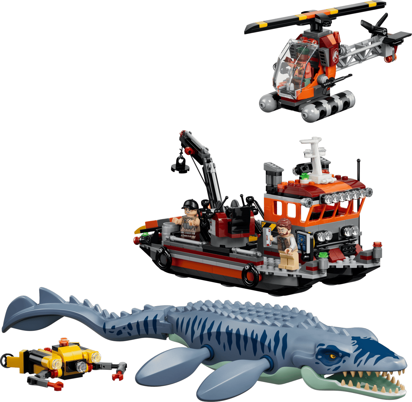 DISPONIBILE DA AGOSTO 2026 - 77983 LEGO Jurassic World - Attacco alla barca del dinosauro Mosasaurus