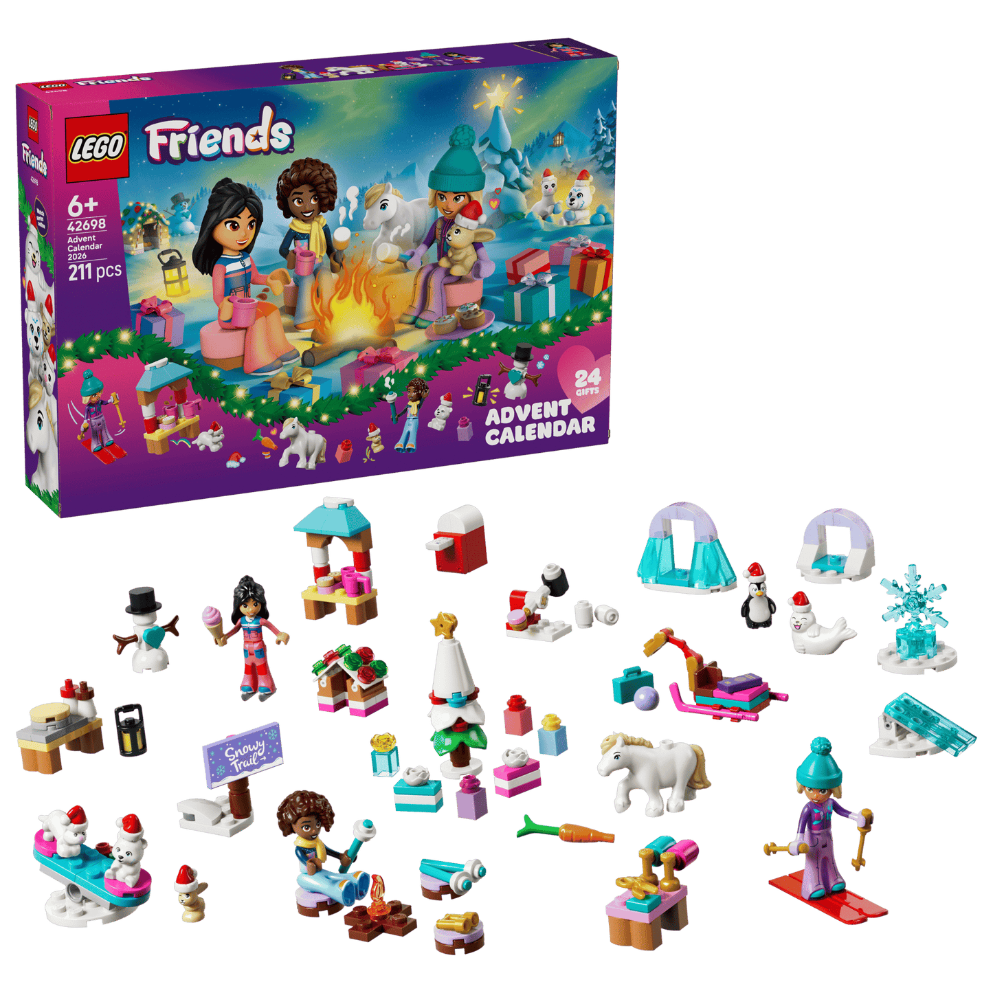 DISPONIBILE DA SETTEMBRE 2026 - 42698 LEGO Friends - Calendario dell’Avvento LEGO® Friends 2026