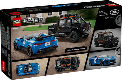 DISPONIBILE DA AGOSTO 2026 - 77264 LEGO Speed Champions - Jaguar Project 7 e Land Rover Defender