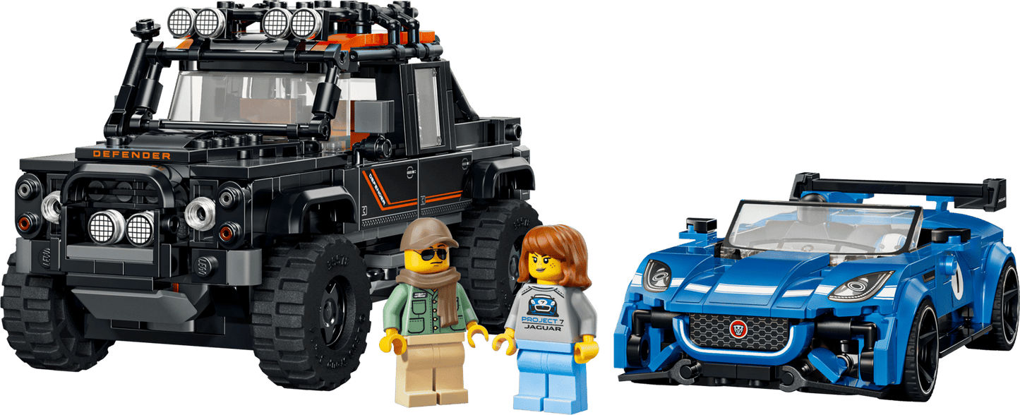 DISPONIBILE DA AGOSTO 2026 - 77264 LEGO Speed Champions - Jaguar Project 7 e Land Rover Defender