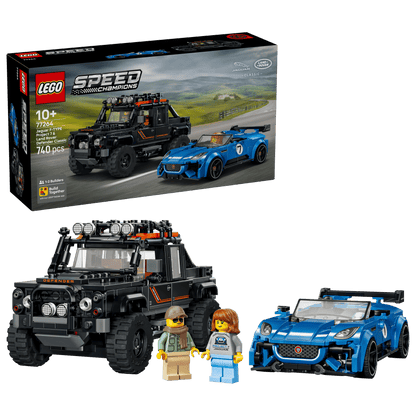 DISPONIBILE DA AGOSTO 2026 - 77264 LEGO Speed Champions - Jaguar Project 7 e Land Rover Defender