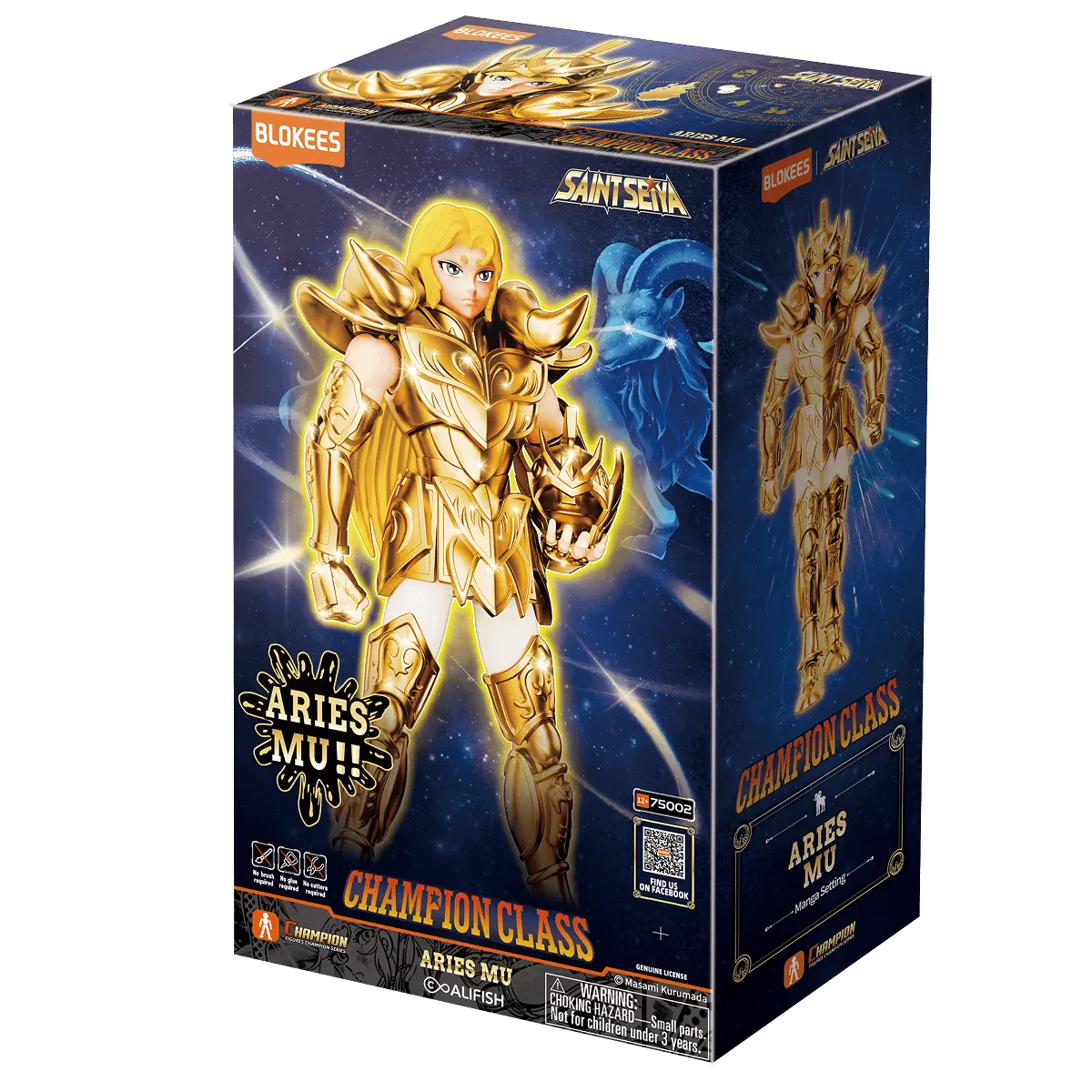 75002 - Blokees Figures - SAINT SEIYA - CHAMPION CLASS - Aries Mu