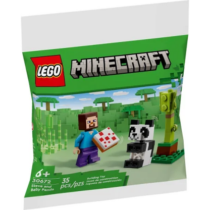 30672 LEGO Polybag Minecraft - Steve e Baby Panda